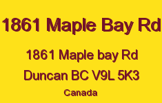 1861 Maple Bay Rd 1861 Maple Bay V9L 5K3